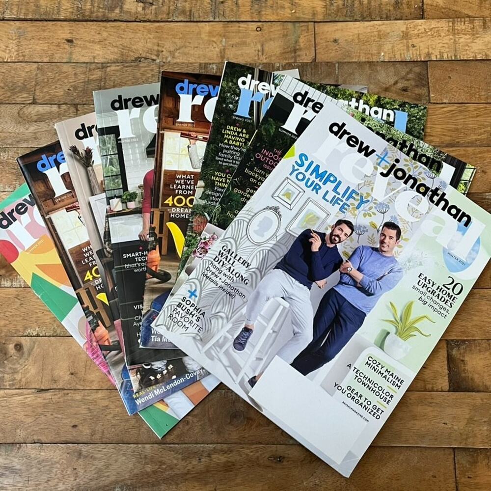 DREW + JONATHAN Reveal Magazine Lot Of 8 Mixed